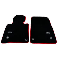 Black Floor Mats For Toyota Land Cruiser 150 (2009-2022) Red Trim | ER56 Design - AutoWin