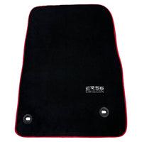 Black Floor Mats For Toyota Land Cruiser 150 (2009-2022) Red Trim | ER56 Design - AutoWin
