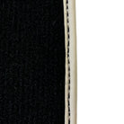 Black Floor Mats For Toyota Land Cruiser 200 (2008-2012) | Beige Trim - AutoWin