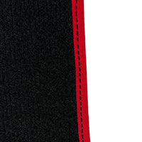 Black Floor Mats For Toyota Land Cruiser 200 (2008-2012) Red Trim | ER56 Design - AutoWin