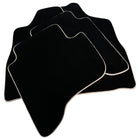 Black Floor Mats For Toyota Land Cruiser 90 (1997-2003) | Beige Trim - AutoWin