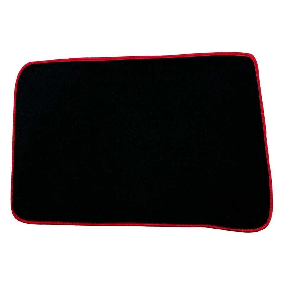 Black Floor Mats for Toyota Prius (2009-2012) ER56 Design with Red Trim - AutoWin