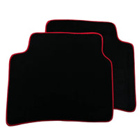 Black Floor Mats for Toyota Prius (2016-2021) ER56 Design with Red Trim - AutoWin