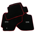 Black Floor Mats For Toyota RAV4 (2000-2003) ER56 Design with Red Trim - AutoWin