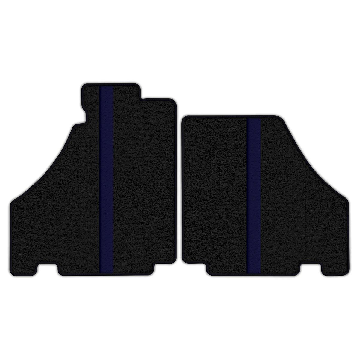 Black Floor Mats with Leather Line for Ferrari 360 (1999-2005) - Various Colors