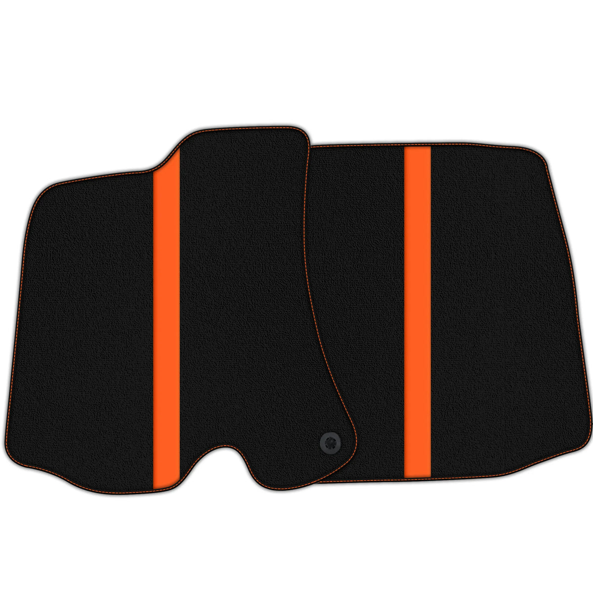 Black Floor Mats with Leather Line for Ferrari Roma (2021-2027) - Various Colors