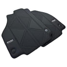 Black Leather Floor Mats For Ferrari 458 Italia (2009-2015) ER56 Design - AutoWin