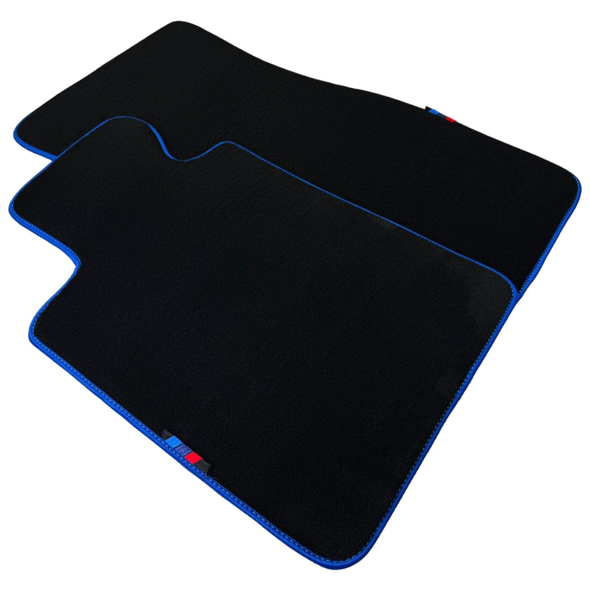 Black Mats For BMW 1 Series F70 | Blue Trim - AutoWin