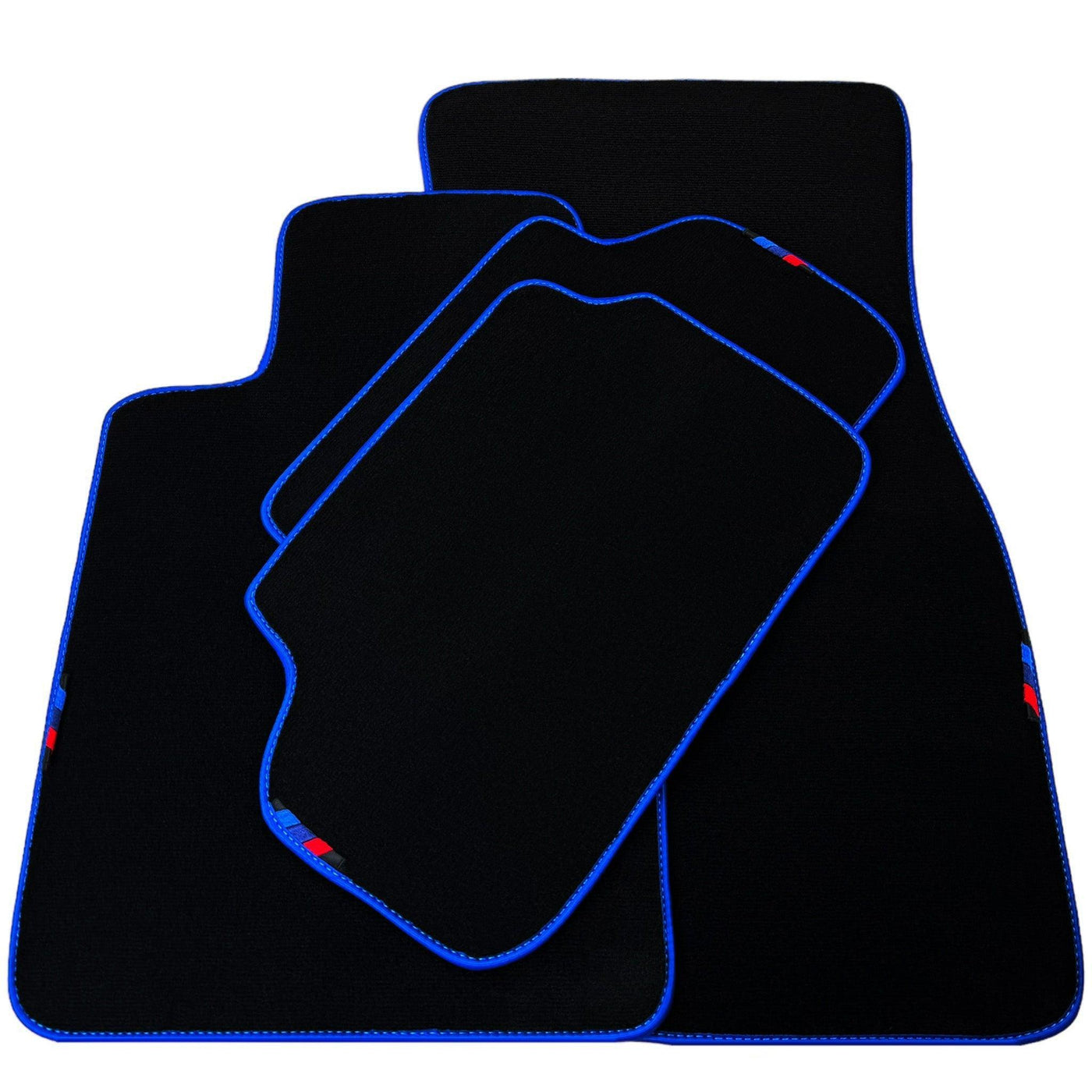 Black Mats For BMW Gran Tourer F46 (2015-2022) 5 Seats | Blue Trim - AutoWin