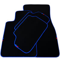 Black Mats For BMW Gran Tourer F46 (2015-2022) 5 Seats | Blue Trim - AutoWin