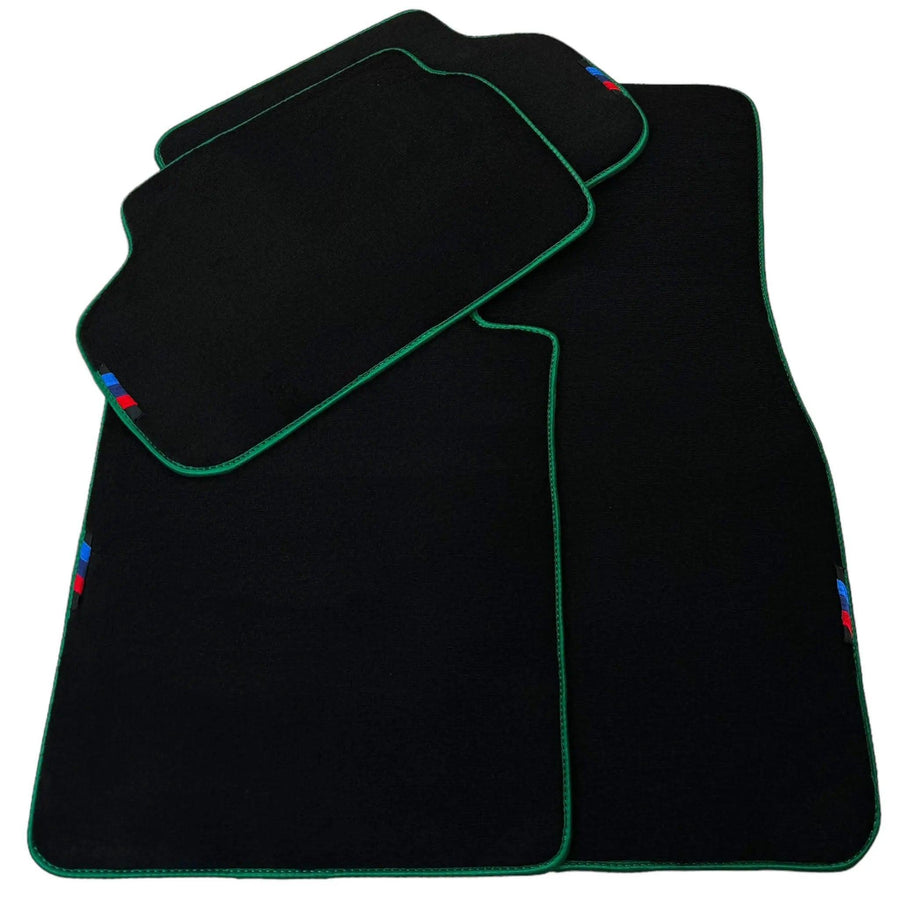 Black Mats For BMW M5 G90 (2023-2026) Sedan | Green Trim - AutoWin