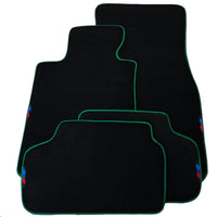Black Mats For BMW Gran Tourer F46 (2015-2022) 5 Seats | Green Trim - AutoWin