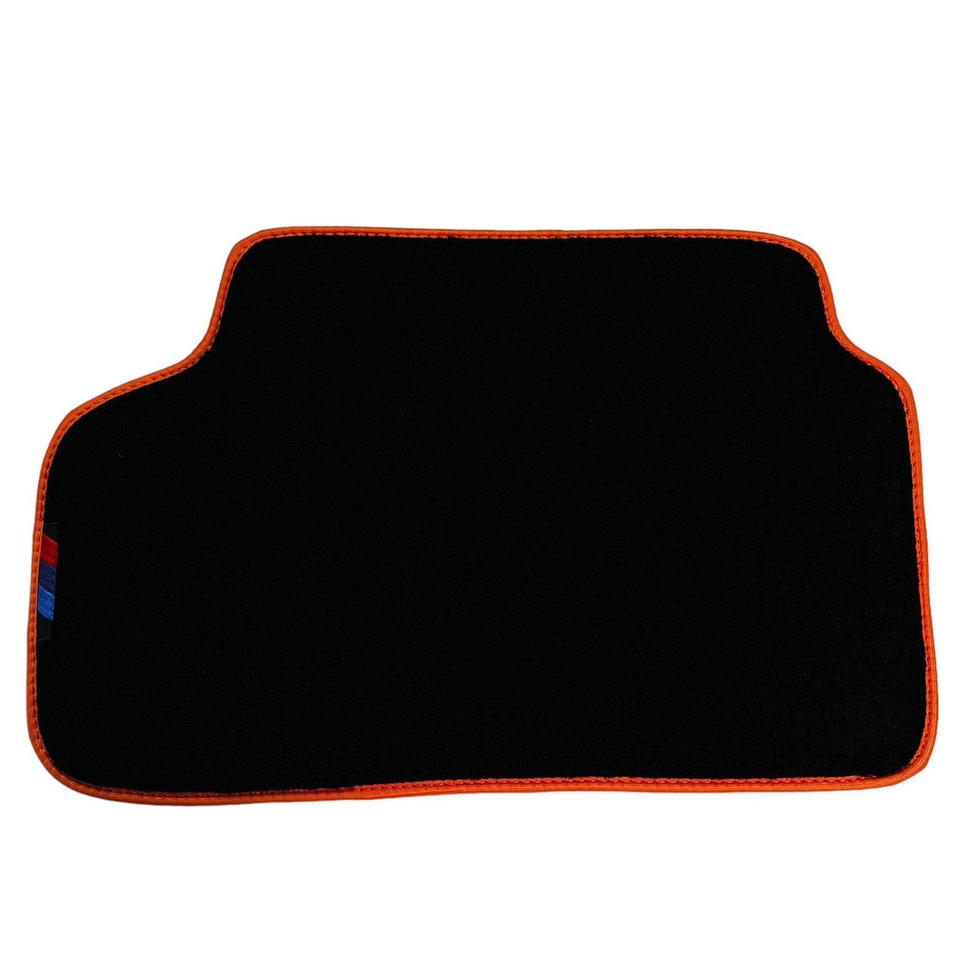 Black Mats For BMW 1 Series F70 | Orange Trim - AutoWin