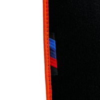 Black Mats For BMW M3 G81 Touring (2022-2026) | Orange Trim - AutoWin