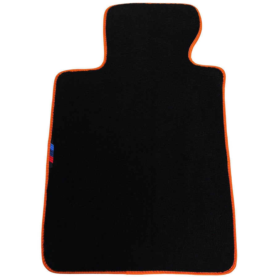 Black Mats For BMW 1 Series F70 | Orange Trim - AutoWin