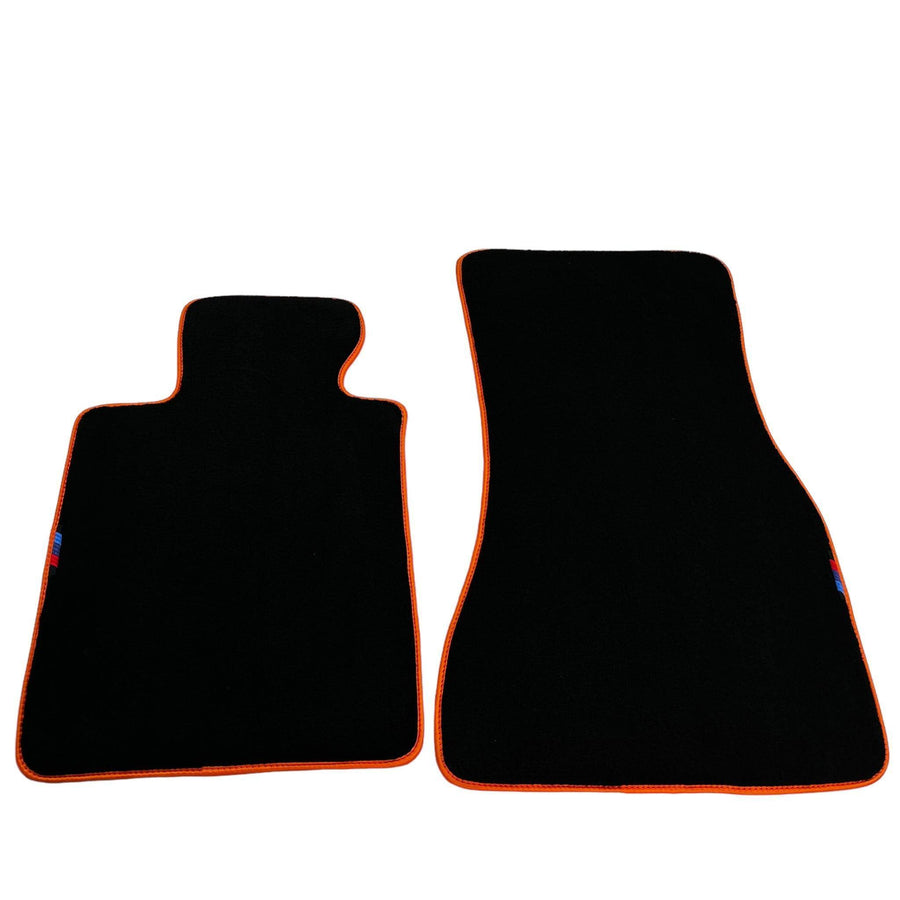 Black Mats For BMW G60 (2023-2026) Sedan | Orange Trim - AutoWin