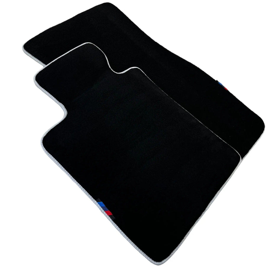 Black Mats For BMW M5 G90 (2023-2026) Sedan | White Trim - AutoWin