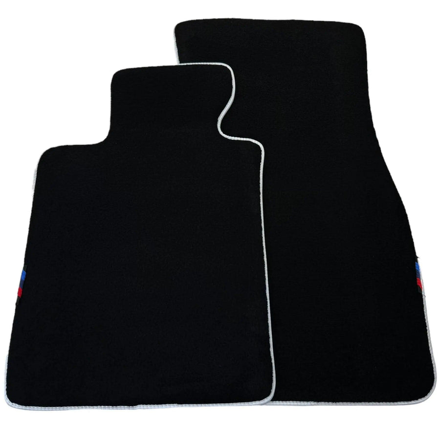 Black Mats For BMW Gran Tourer F46 (2015-2022) 7 Seats | White Trim - AutoWin