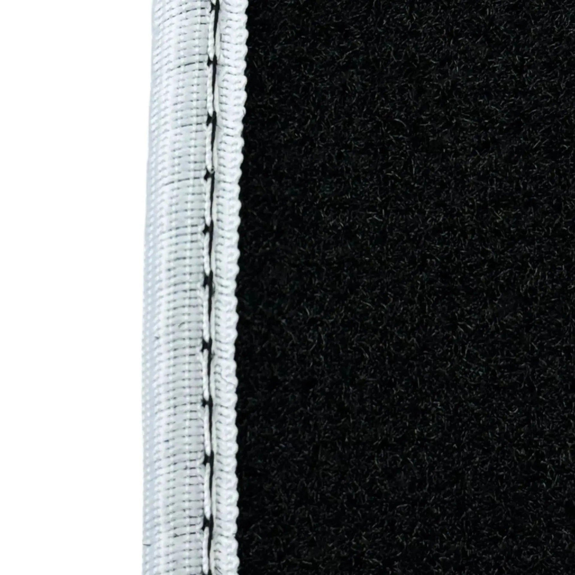 Black Mats For BMW M6 E64 Convertible | White Trim - AutoWin