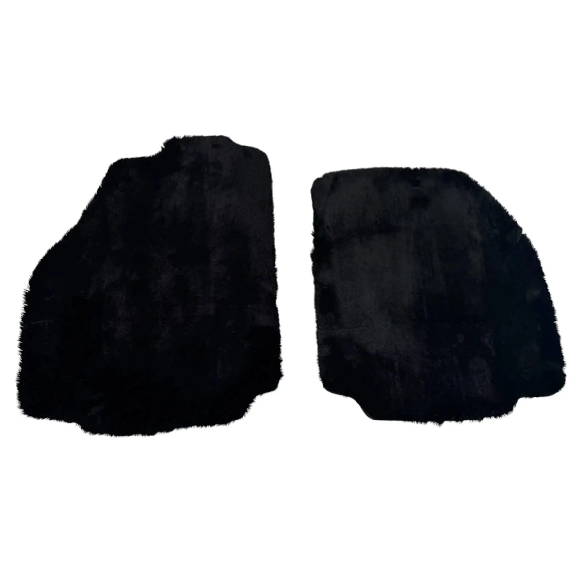 Black Sheepskin Floor Mats for Ferrari 458 Speciale (2012-2015)