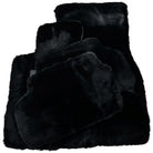 Black Sheepskin Floor Mats for Rolls-Royce Shadow (1965-1977) No Steps Edition - AutoWin