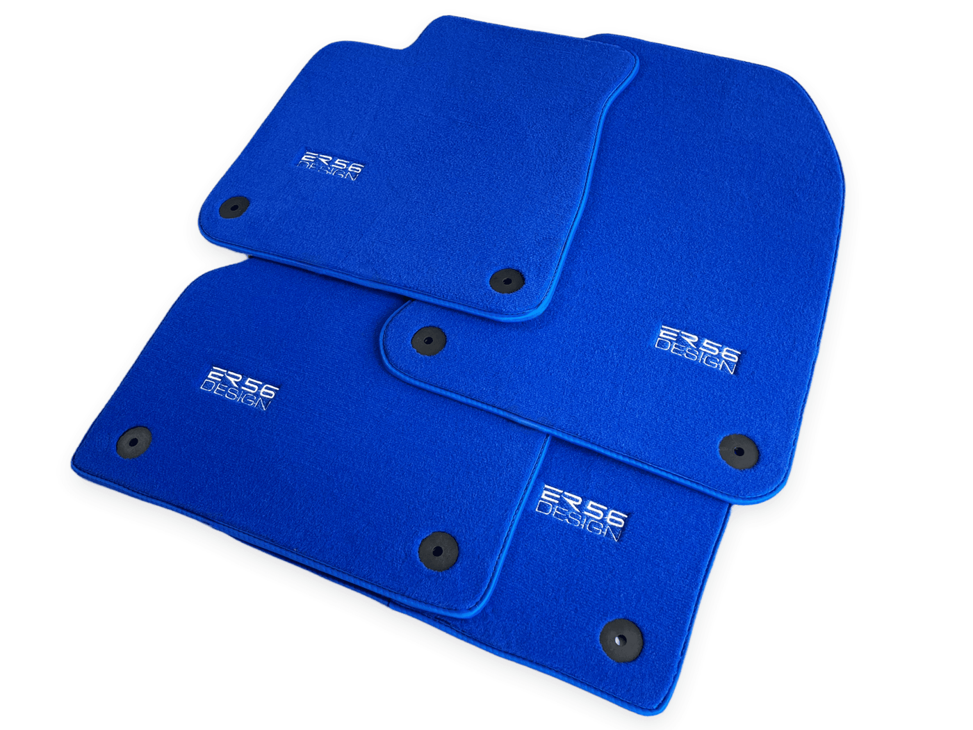 Blue Floor Mats for A4 - B9 Avant (2019-2023) | ER56 Design - AutoWin