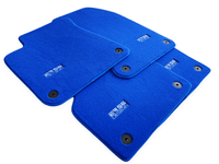 Blue Floor Mats for A7 - C8 (2018-2023) | ER56 Design - AutoWin