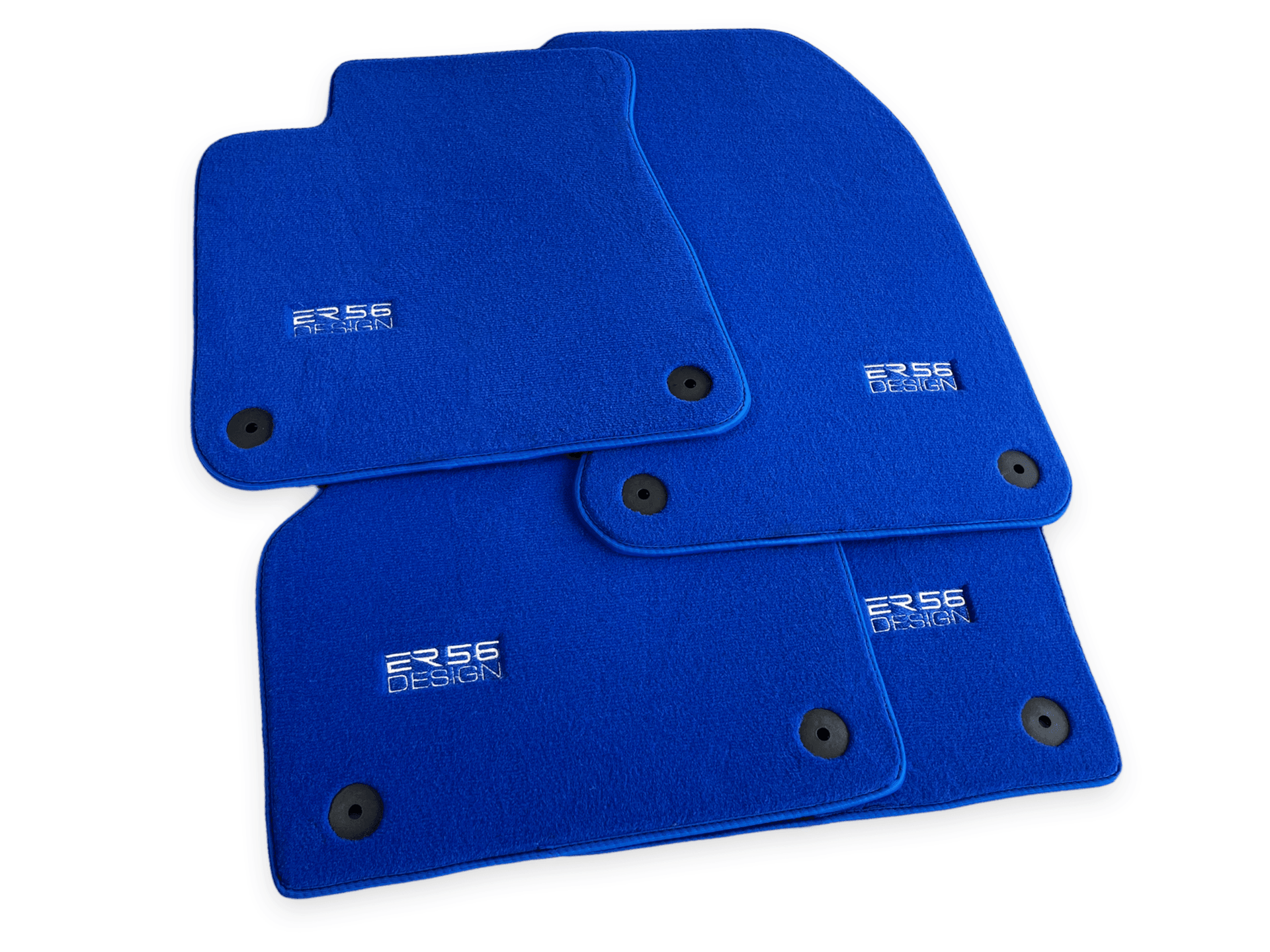 Blue Floor Mats for Audi A4 - B6 Avant (2001-2004) | ER56 Design - AutoWin