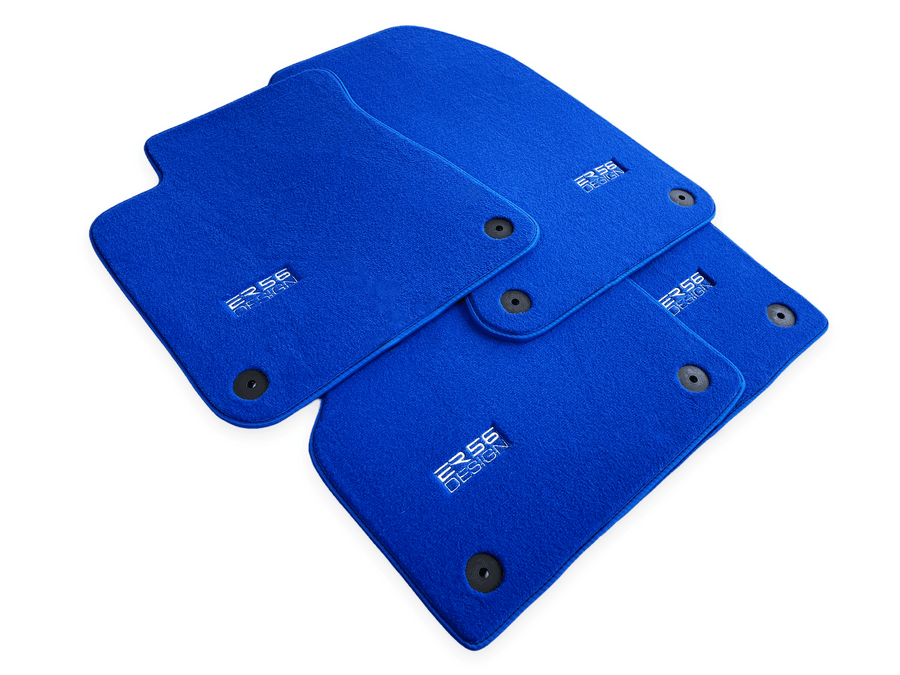 Blue Floor Mats for Audi A4 - B7 Avant (2005-2008) | ER56 Design - AutoWin