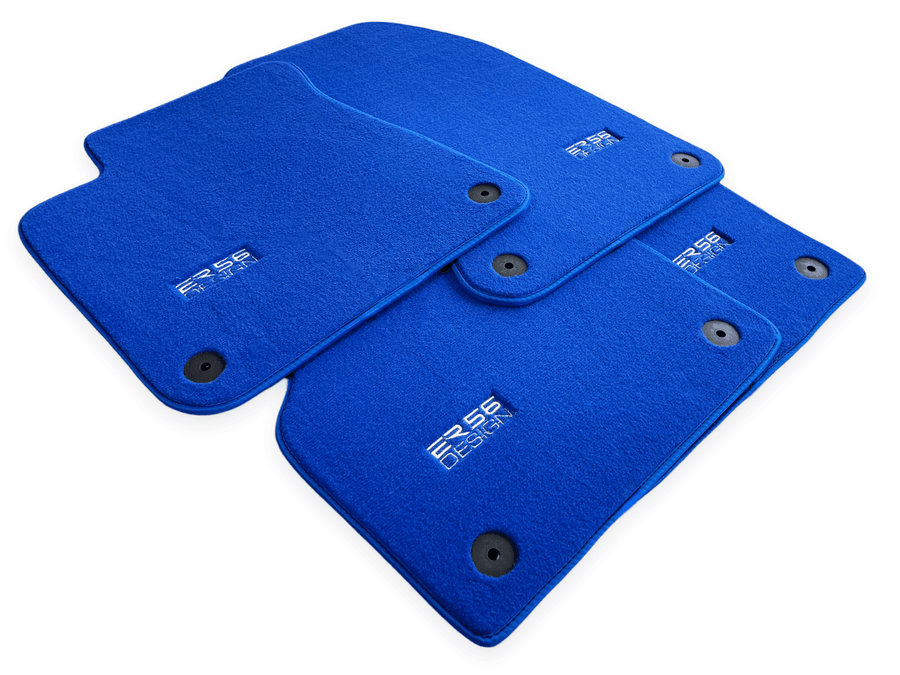 Blue Floor Mats for Audi A5 - F57 Convertible (2020-2023) | ER56 Design - AutoWin