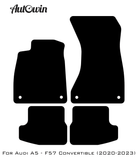 Blue Floor Mats for Audi A5 - F57 Convertible (2020-2023) | ER56 Design - AutoWin