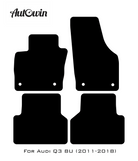 Blue Floor Mats for Audi Q3 8U (2011-2018) | ER56 Design - AutoWin