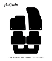 Blue Floor Mats for Audi Q7 4M (2019-2023) | ER56 Design - AutoWin