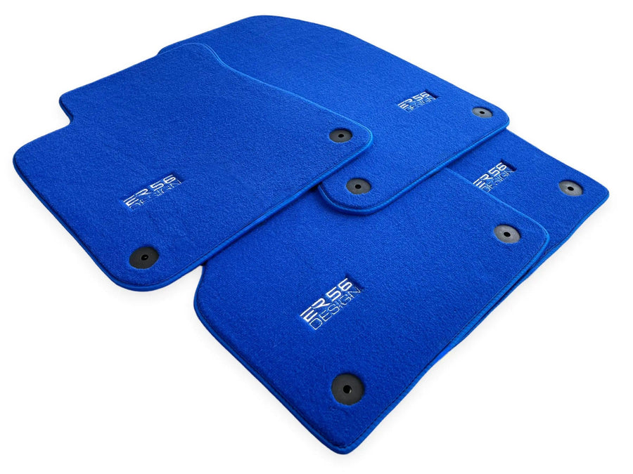 Blue Floor Mats for Audi Q8 (2018-2023) | ER56 Design - AutoWin