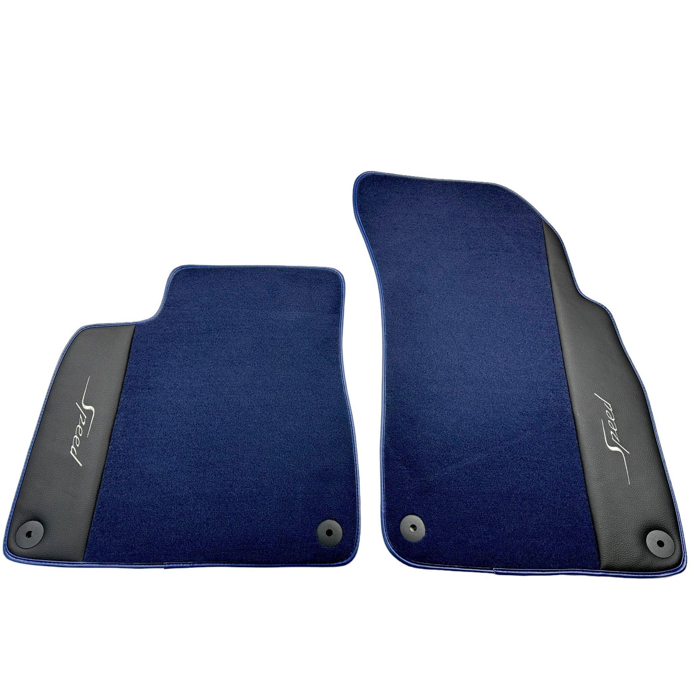 Blue Floor Mats For Bentley Flying Spur (2005-2013) with Leather - AutoWin