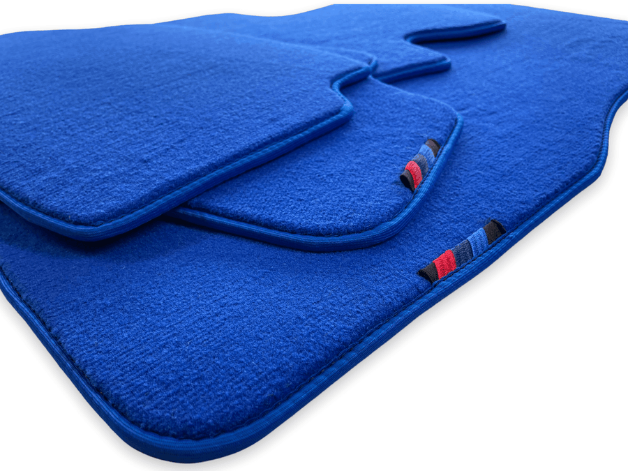 Blue Floor Mats For BMW Gran Tourer F46 (2015-2022) 7 Seats With M Package - AutoWin