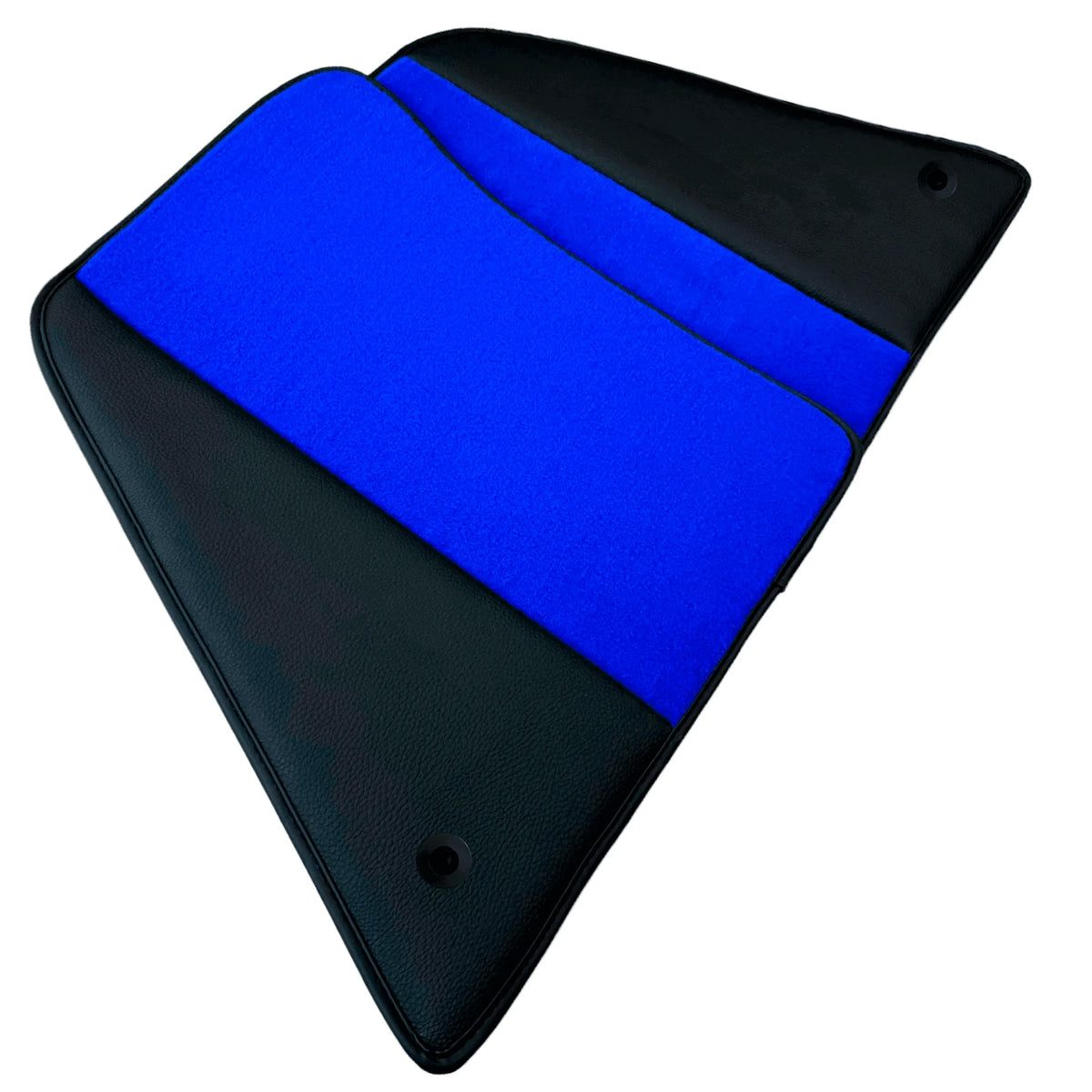 Blue Floor Mats for Ferrari 296 GTB (2022-2027) with Leather