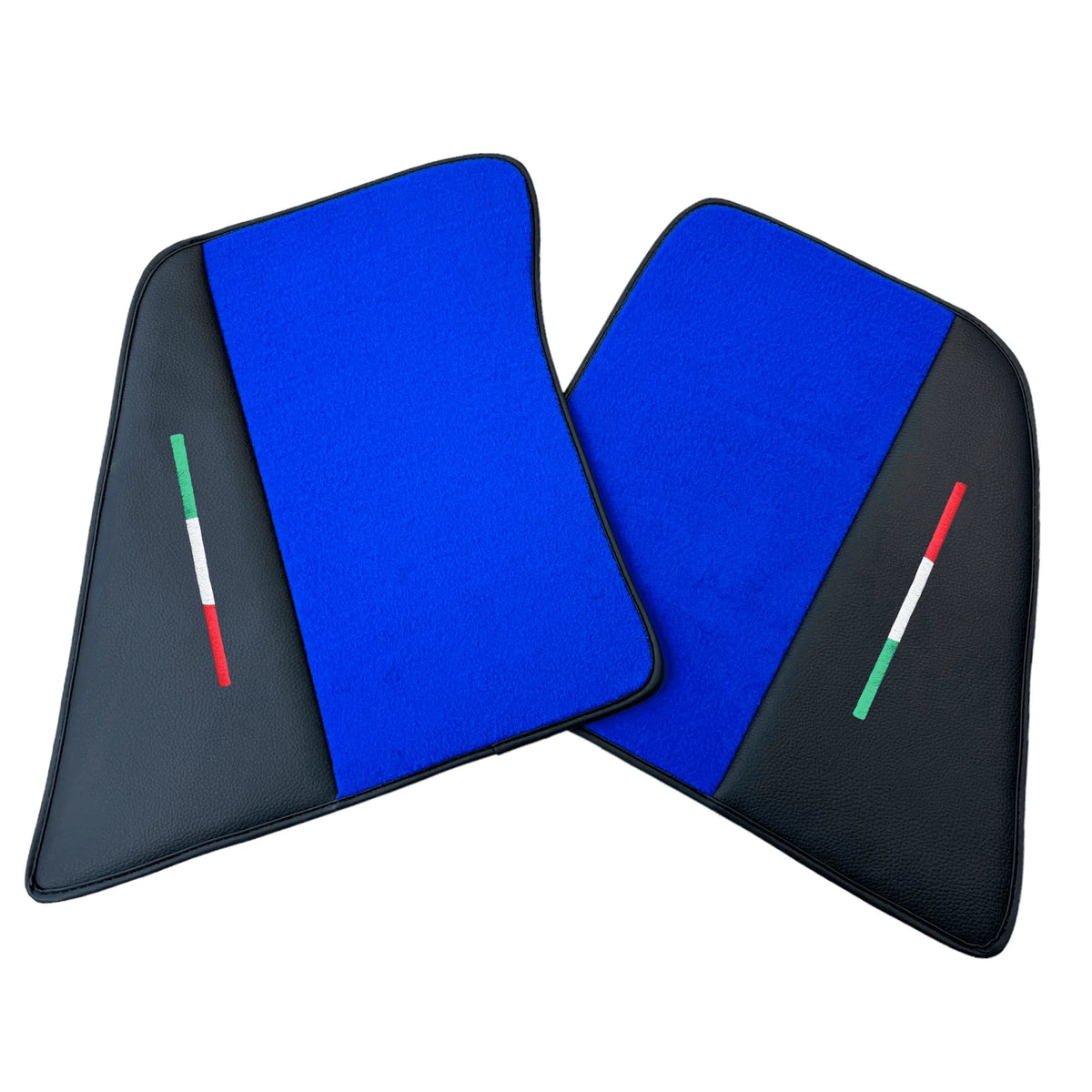 Blue Floor Mats for Ferrari 296 GTB (2022-2027) with Leather