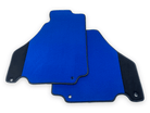 Blue Floor Mats For Ferrari 360 Modena 1999-2005 With Alcantara Leather - AutoWin