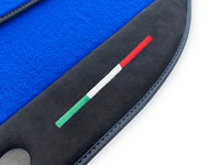 Blue Floor Mats For Ferrari 458 GT2 2012-2015 Alcantara Leather