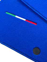 Blue Floor Mats For Ferrari 599 Coupe 2006-2012 Italian Edition - AutoWin
