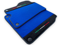Blue Floor Mats For Ferrari California 2008-2014 With Alcantara - AutoWin