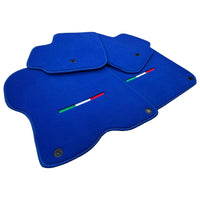 Blue Italian Edition Floor Mats for Ferrari GTC4 Lusso (2016-2023)