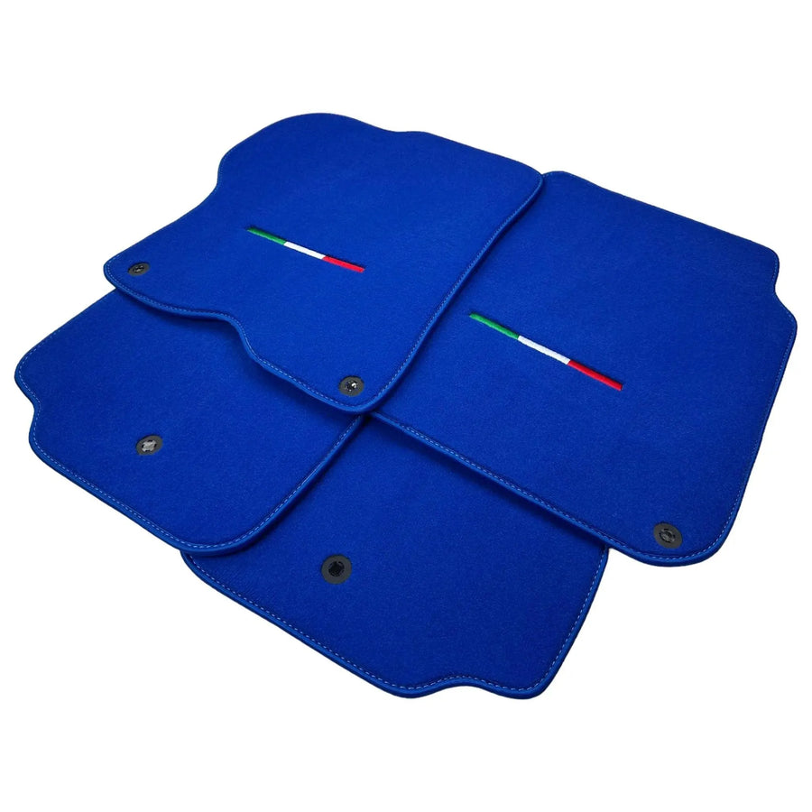 Blue Italian Edition Floor Mats for Ferrari GTC4 Lusso (2016-2023)