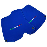 Blue Floor Mats For Ferrari Portofino (2018-2023) Italian Edition - AutoWin