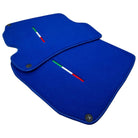 Blue Floor Mats For Ferrari Roma (2021-2024) Italian Edition - AutoWin