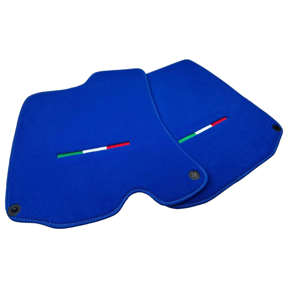 Blue Floor Mats For Ferrari Roma (2021-2027) Italian Edition - AutoWin