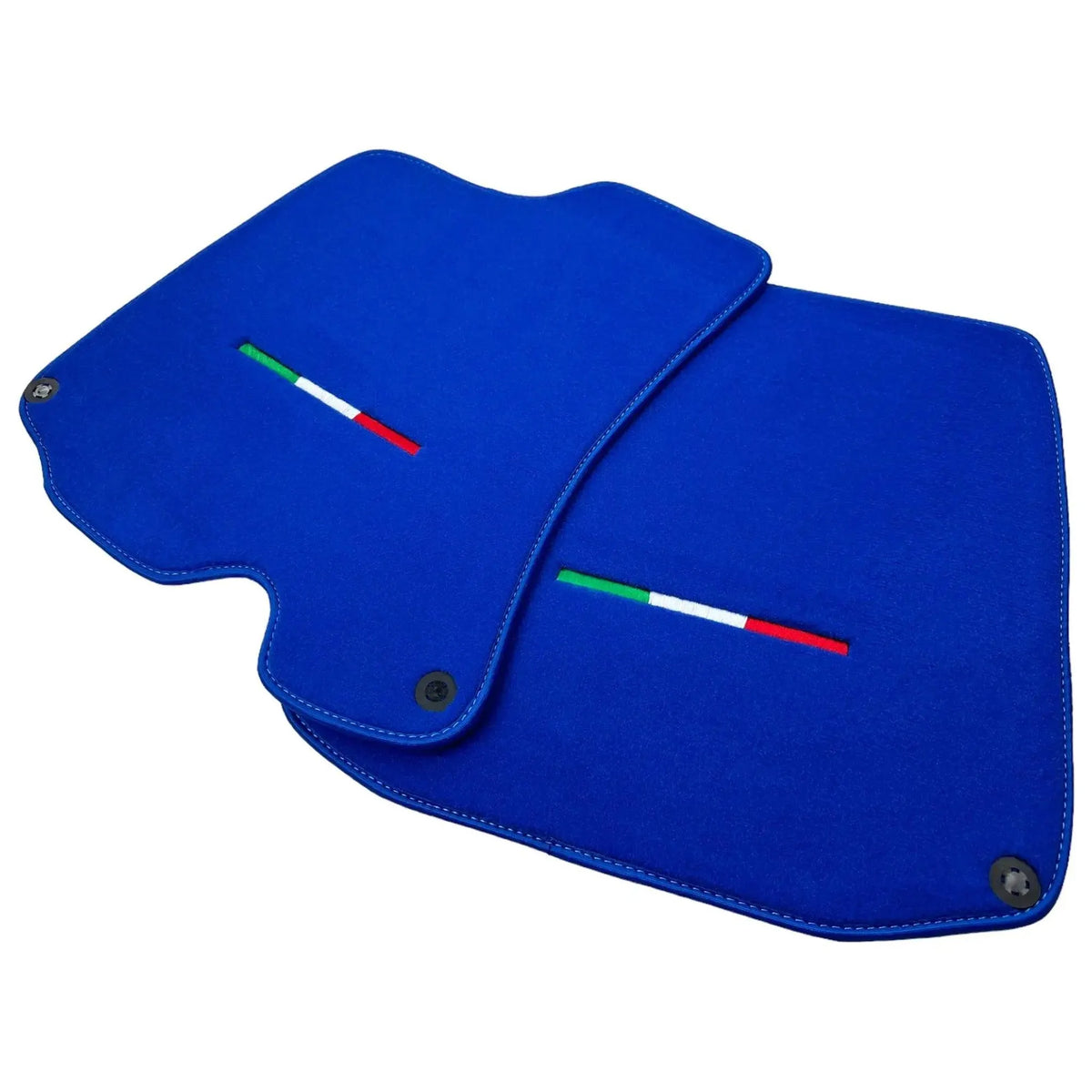 Blue Floor Mats For Ferrari Roma (2021-2027) Italian Edition - AutoWin