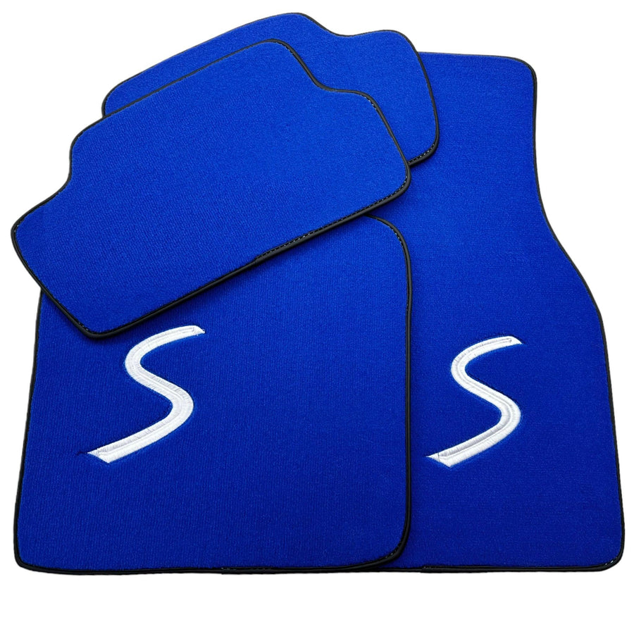 Blue Floor Mats for Mini Cooper / One R53 (2001-2007) Cooper S - AutoWin