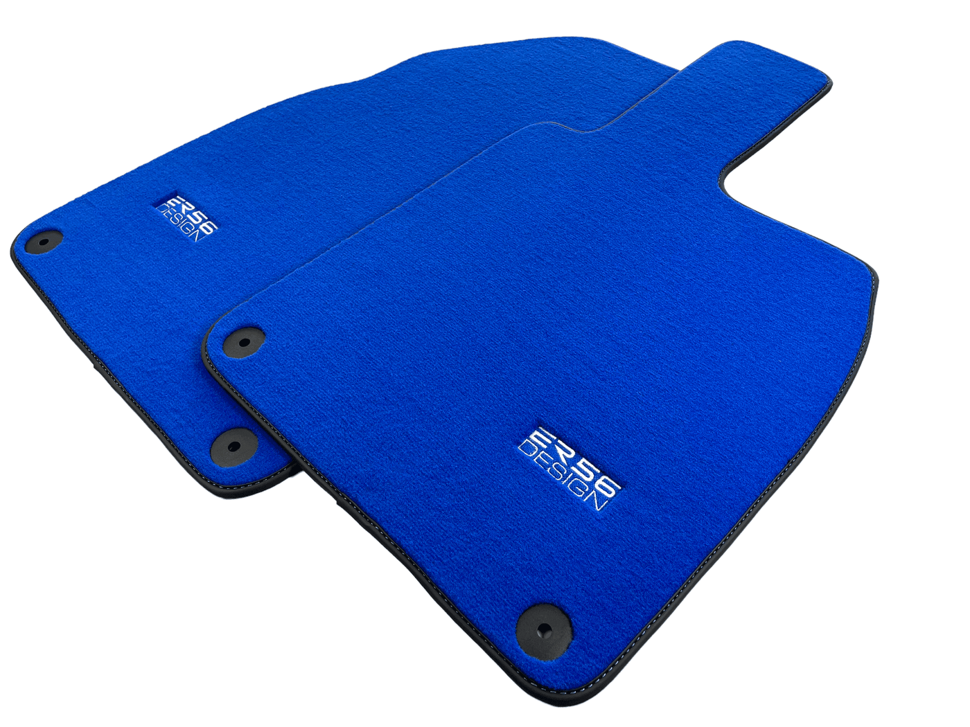 Blue Floor Mats for Porsche 981 Boxster (2013-2016) ER56 Design - AutoWin